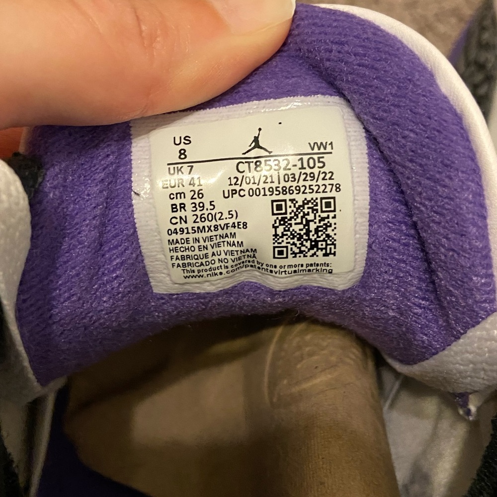 Dark iris jordan 3s - Picture 5 of 5